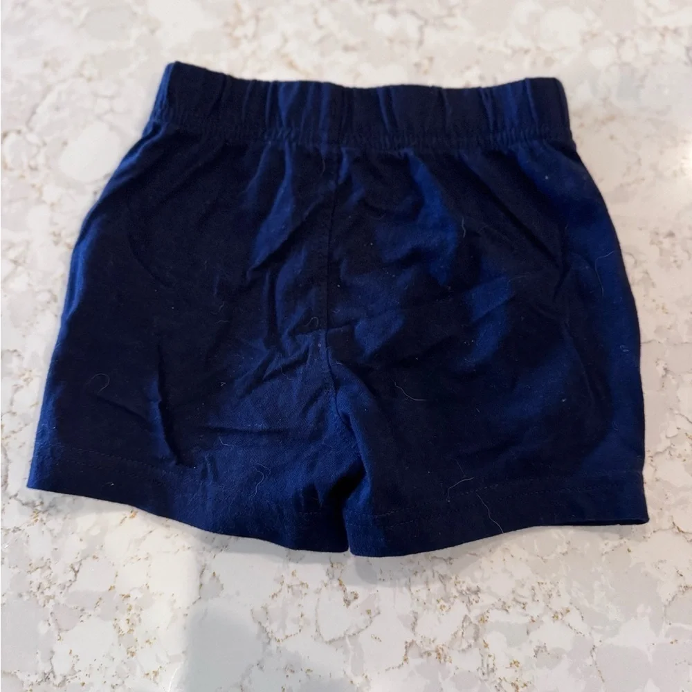 12 Mos, GAP _ Navy Blue Baby Shorts with Bear Logo